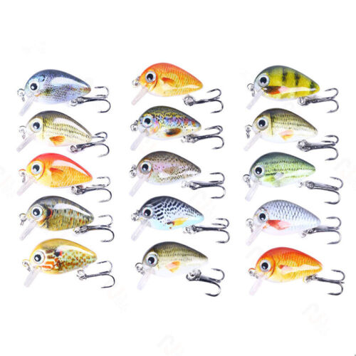 5PCS Crankbait schwimmend Forelle Barsch Mini Wobbler 3 cm 1,5 g inkl. Tacklebox - Bild 3 von 27