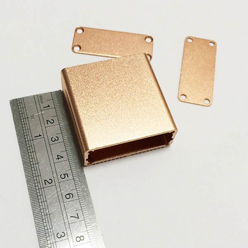 Aluminum enclosure MINI AMP case 18.5X45X45mm(H*W*L) DIY Coffee color NEW - Picture 2 of 9