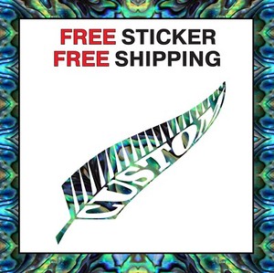custom paua vinyl nz maori kiwi fern sticker 300 x 80 mm bonus sticker