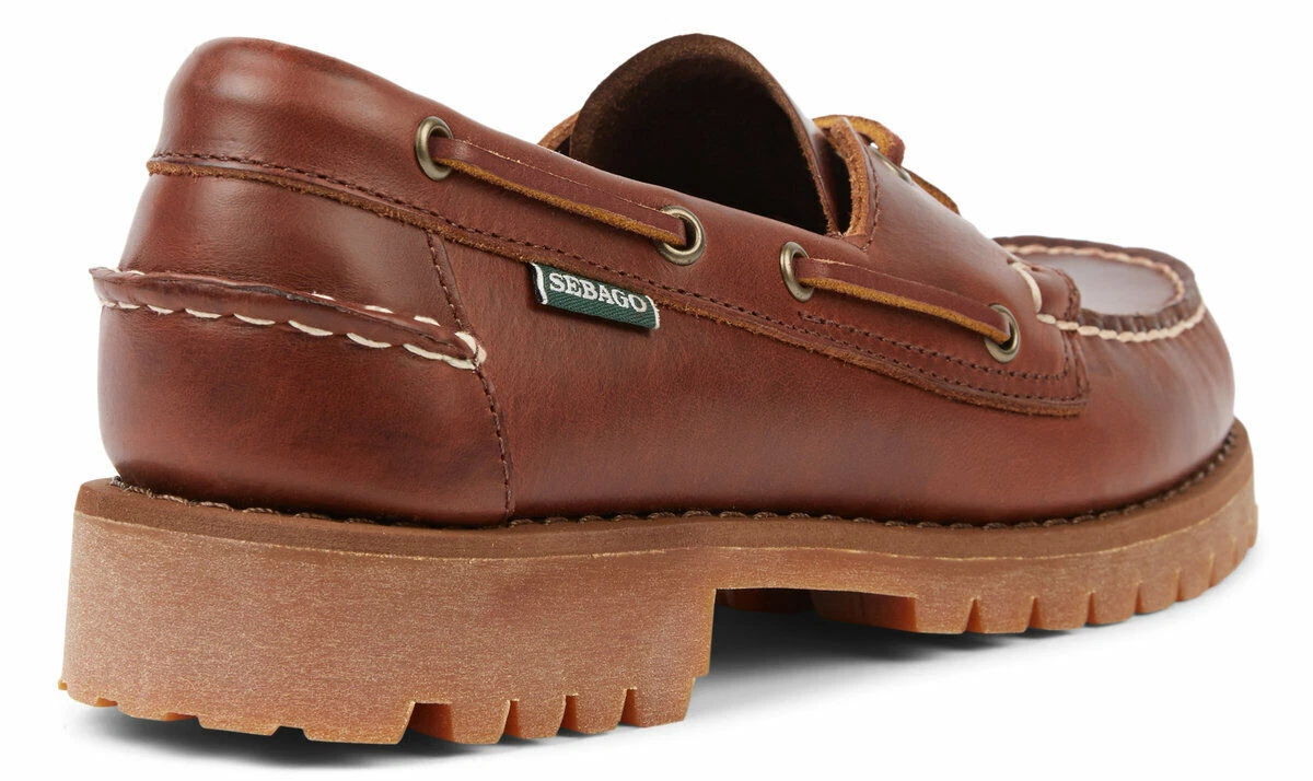 Zapato de barco Sebago Ranger ceroso para hombre 7001HU0 925 marr n ceroso NUEVO