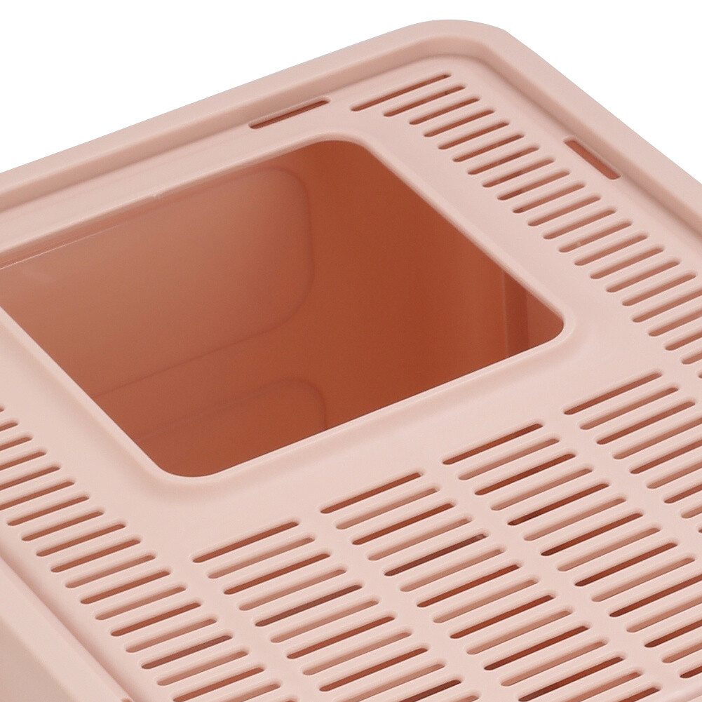 Large Pink Cat Litter Box Cat House Self Cleaning AntiSplashing Cat