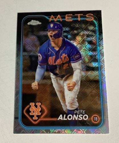 2024 Topps Chrome Logofractor PETE ALONSO Refractor Card #269 New York Mets