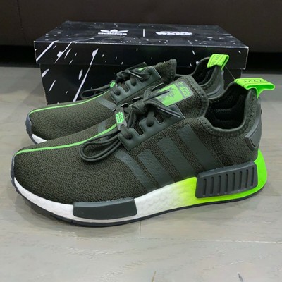 Adidas Youth NMD_R1 Originals Yoda Legend Earth Solar Green FW3941 New | eBay