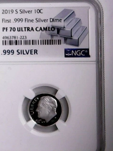 2019 S US Silver Dime NGC PF 70 Ultra Cameo