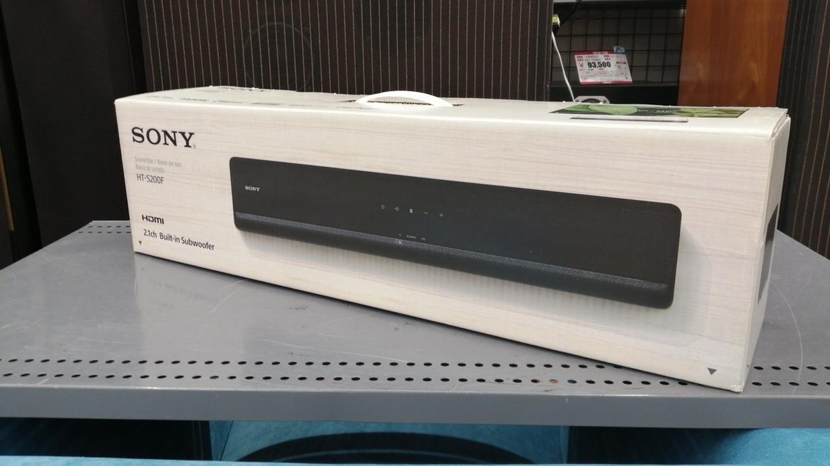 Sony HT-S200F Sound Bar 2.1 Channel Surround Bluetooth Cream White  