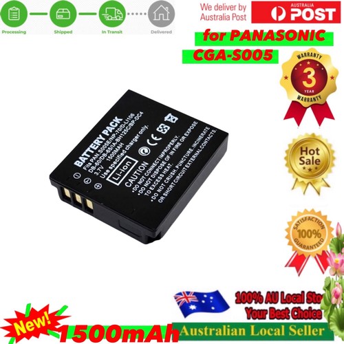 Batterie Remplacement Panasonic CGA-S005 – Compatible Lumix DMC-FS2, FX01, FX07, FX3, FX8, FX9