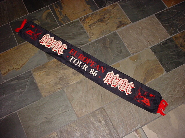 1986 AC/DC Fly on the Wall European Tour DOUBLE-SIDED banner 43