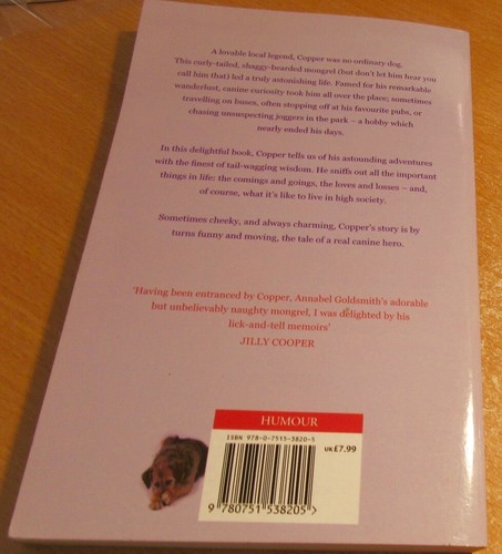 COPPER: A DOG'S LIFE ~ Lady Annabel Goldsmith. 2009 sc UNread HERE in MELB - Foto 12 di 12