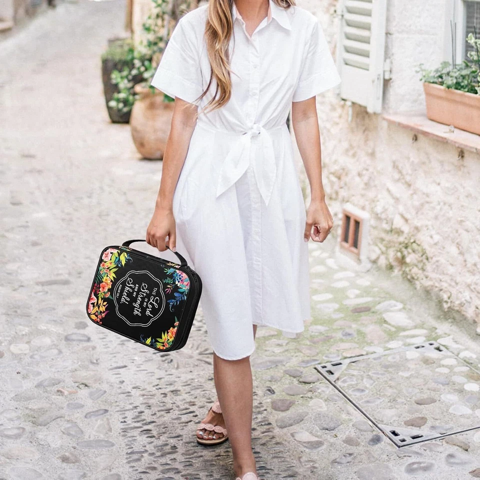 Floral Bible Cover Carrying Book Case Church Bag Gift for Mother Lady Women Men - image 3 of 4