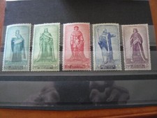 BELGIQUE TIMBRES POSTE COB N° 751 / 755 NEUFS** SANS CHARNIERE