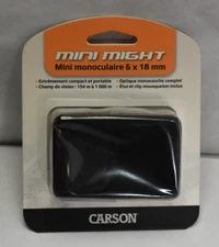 Carson Mini Might 6 x 18mm Mini Monocular Compact Portable Single Lens New
