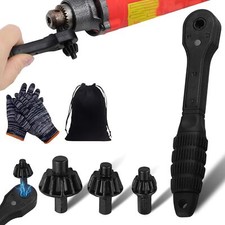 Drill Chuck Ratchet, 2  In  1 Wrench, For Tightening And Loosening Chuck