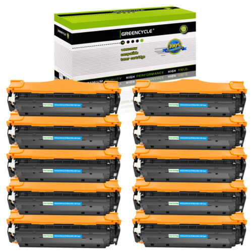 10× CE411A Cyan Toner Fit For HP LaserJet Pro 400 Color MFP M451dw M451nw M471dn