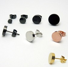 1 Paar Ohrstecker Ohrring Edelstahl Fakeplugs Fake Plug Herren M&auml;nner Schmuck