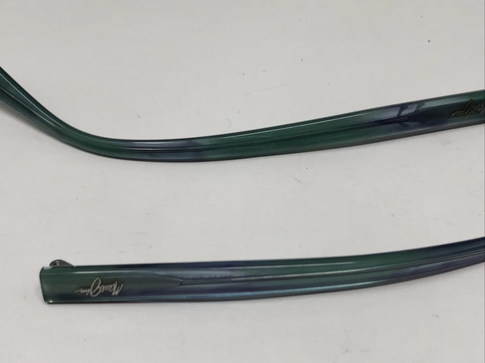 MAUI JIM LIRIO DE AGUA MJ 796-55B AZUL VERDE Auténtico Templo Repuesto PARTE 1715 Foto 4 de 4