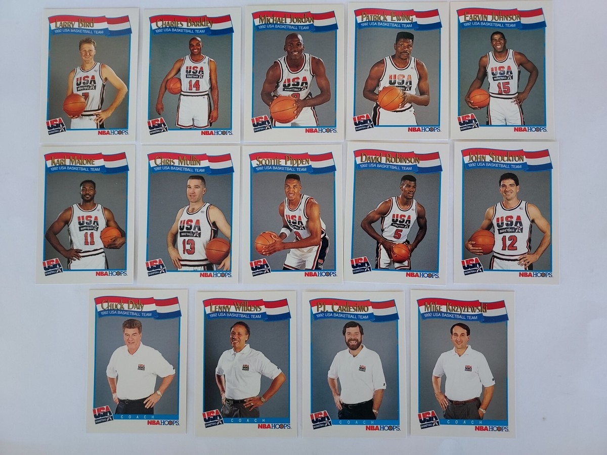 MICHAEL JORDAN 1991-92 NBA HOOPS USA DREAM TEAM 14 CARD SET MICHAEL JORDAN 1991-92 NBA HOOPS USA DREAM TEAM 14 CARD SET