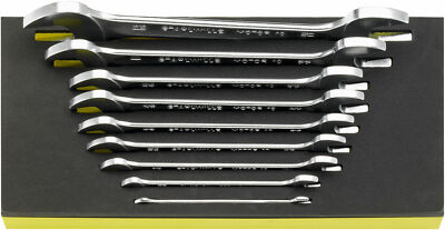 Stahlwille SET DOUBLE ENDED OPEN SPANNERS 96838779 Set with  9 Psc. TCS 10A/9