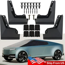 4X Splash Guard Fender Mud Flap Guard Mudguards For Tesla Cybertruck  2024-2025