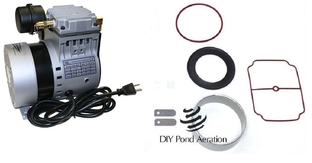 1/4hp Kasco TeichAire Compressor Aeration Vacuum PUMP Rebuild Service