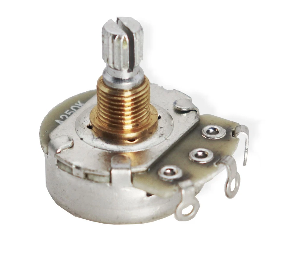 Juego Potenciómetro A B 250K Alpha Corea Cuarto 24mm Rosca Corta Foto 3 de 4