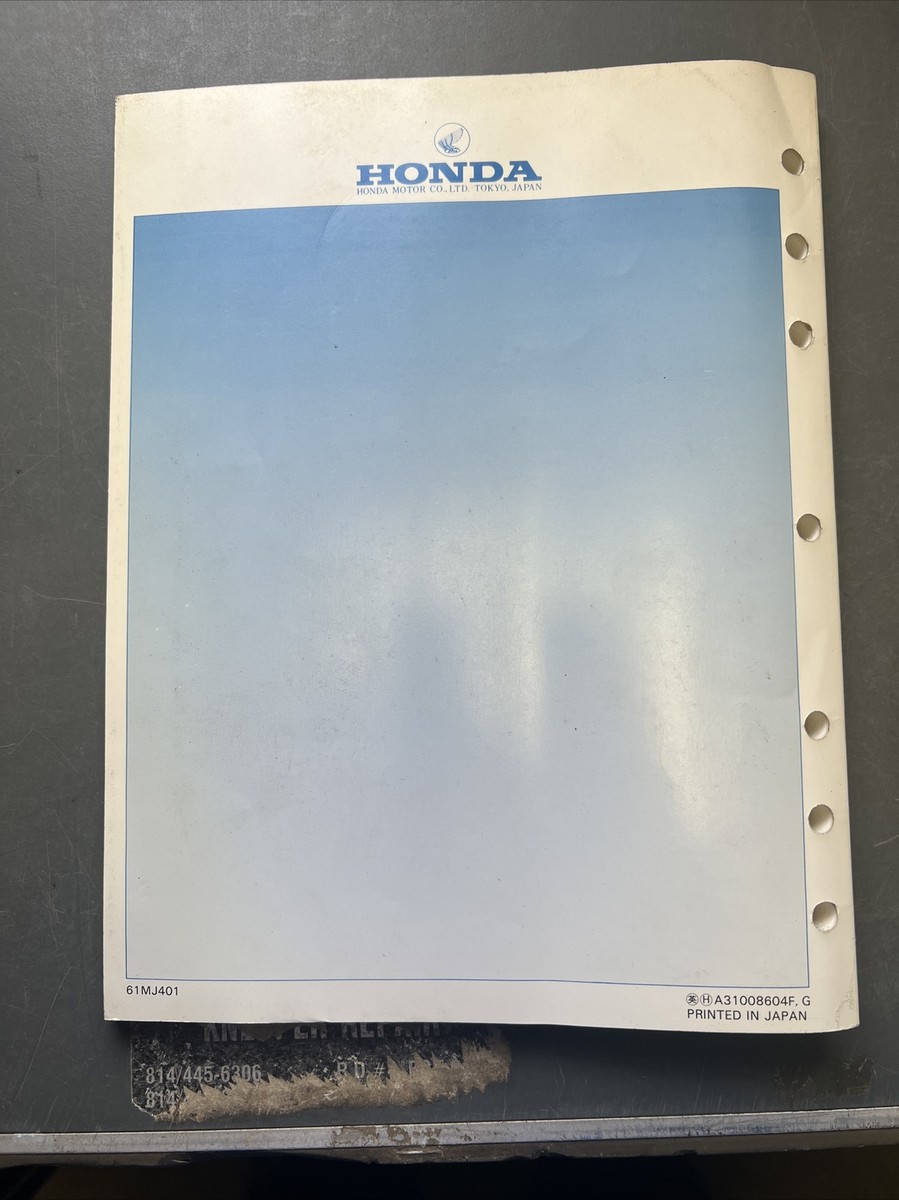 85-86 Honda VF1000R service manual 61MJ401 Factory OEM | eBay