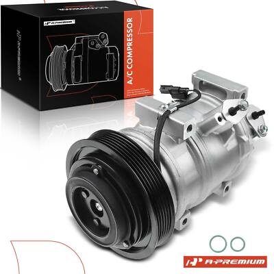 A/C AC Compressor w/ 6-Goove Pulley for Honda Pilot Odyssey Ridgeline Acura ZDX