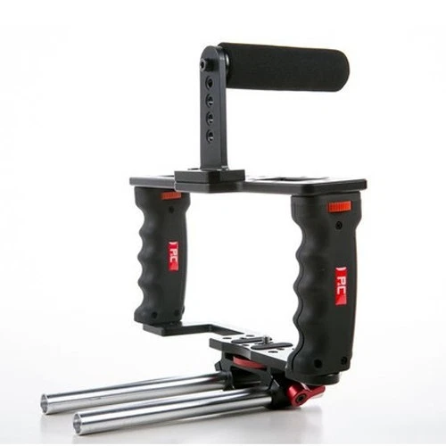 Authorized P&C DSLR Camera GearBox GB-3 Video Cage w/ 15mm Rod +Top Handle Grip - Image 3 of 4