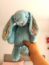 Jellycat Bashful Bunny Medium Aqua Blossom