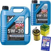 Mann Inspektionspaket 6L Liqui Moly Longtime 5W-30 FüR Skoda Octavia Combi 2.0