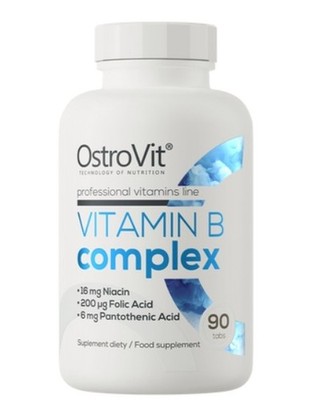 OstroVit Vitamin B Komplex 90 Tabletten B1, B12, B9, B7, B5, B3 + Biotin