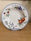 One Savoir Vivre LUSCIOUS 12" Dinner Plate JJ017 Painted Fruits White Japan — photo 2