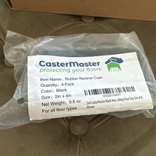 Castermaster Anti Slip Furniture Pads Rectangular Rubber Caster Cups 2 X 4 4 Ct