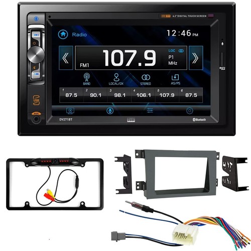 DV271BT Car Stereo Double DIN Dash Kit and Cam For Honda 2006-2008 Ridgeline