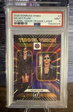 2025 Panini Donruss WNBA Tunnel Vision Kelsey Plum #3 Orange Laser #/399 Sparks