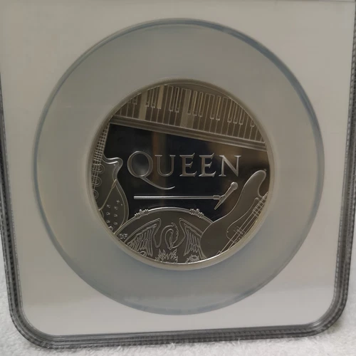 2020 Royal Mint Music Legends Queen £10 Silver Proof 5oz Coin NGC P68UC