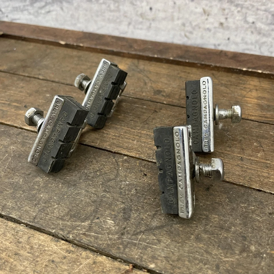 Juego de 4 soportes zapatas de freno Campagnolo Record vintage BREV Italia Nuovo Super Foto 2 de 4
