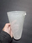 Vintage Murano Glass Mezza Filigrana Cocktail Pitcher Beaker Dino Martens Toso
