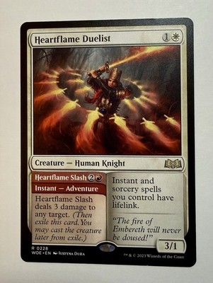 x1 Heartflame Duelist // Heartflame Slash R MTG Wilds of Eldraine M/NM, English