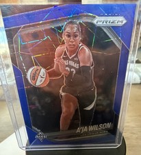 2025 Panini Prizm WNBA #76 A’ja Wilson Blue Velocity Prizms