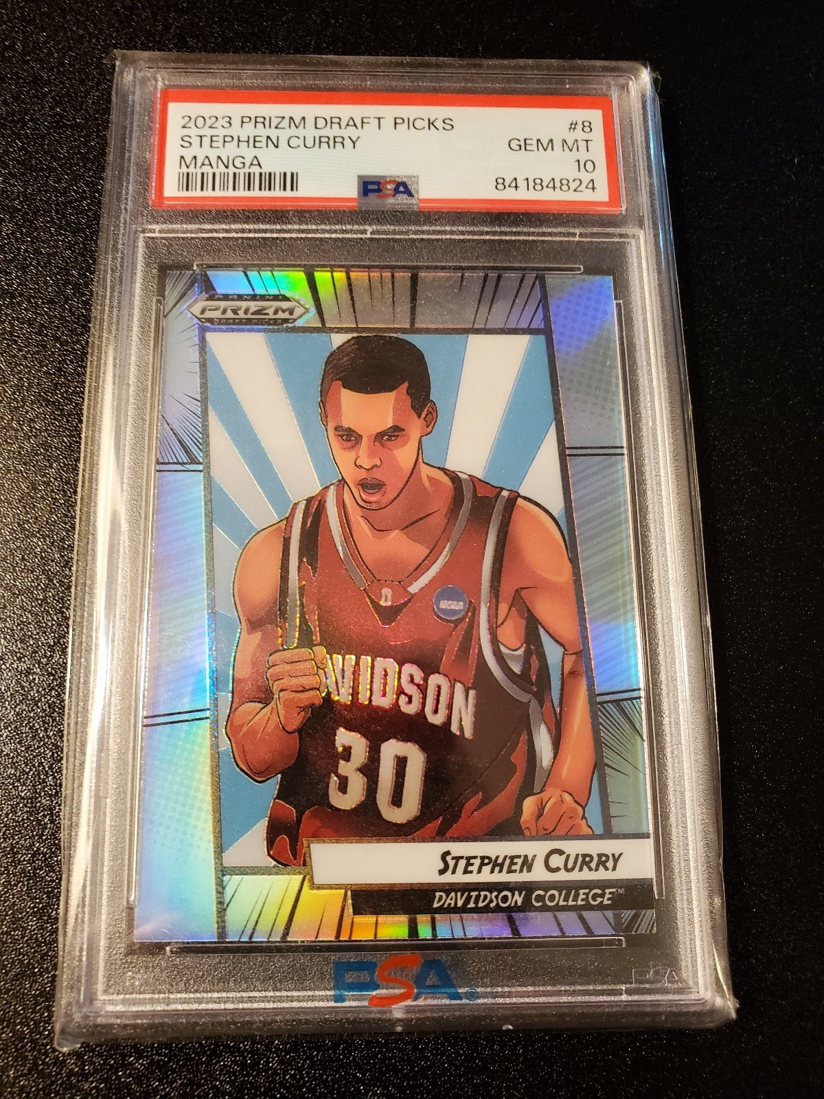 2023 Panini Prizm Draft Picks #8 Stephen Curry Manga PSA 10