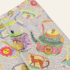 Organic Cotton Leggings Teapot India Chai Print 104-140cm