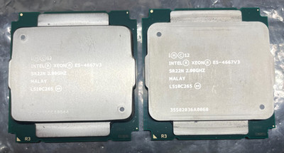 *Lot of 2* Intel Xeon E5-4667 V3 2.0GHz 16Core 40MB LGA2011 135W CPU SR22N