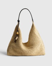 Madewell The Mylie Shoulder Bag in Straw