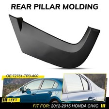 For Honda Civic 2012 2013 2014 Rear 2015 Left Pillar Molding Trim Garnish Black For Honda Civic 2012 2013 2014 Rear 2015 Left Pillar Molding Trim Garnish Black