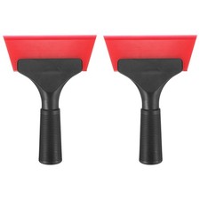 2pcs Squeegee 5 Inch Water Blade Shower Squeegee for Car Window Glass Door, Red
