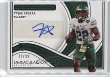 2023 Panini Immaculate Collegiate Introductions 25/99 Tyjae Spears Auto 16wc