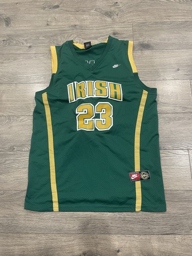 03 Nike St.Vincent Mary Irish Lebron James 23 TAG High School Jersey Mens Large