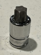 NEW.Snap-on Tools USA 3/8 Drive T55 Stubby Torx Bit Chrome Socket Driver FTX55SE