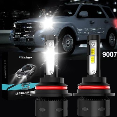 2x 9007 HB5 LED Headlight Bulbs High Low Beam 26000LM White Super Bright