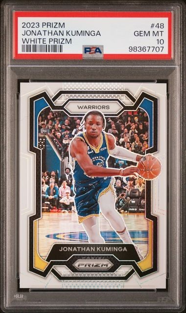 2023 prizm jonathan kuminga #48 white prizm